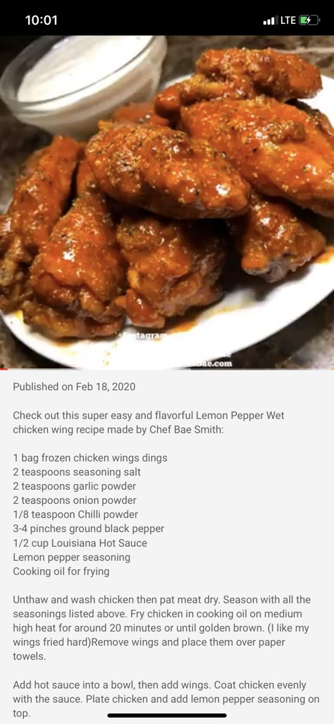 Cajun Lemon Pepper Wings, Old Bay Lemon Pepper Wings, Mild Lemon Pepper Wings Recipe, Hot Lemon Pepper Wings Recipes, Homemade Lemon Pepper Wings, Lemon Pepper Hot Wings, Wet Wings Recipe, Wet Lemon Pepper Chicken Wings Recipe, Lemon Pepper Wet Sauce Recipe