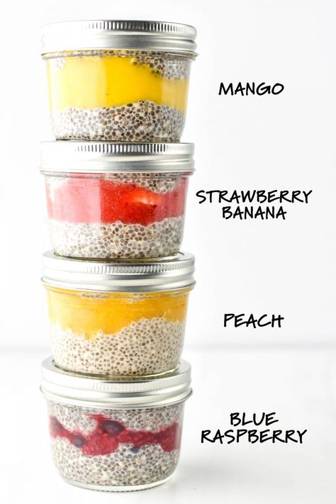 These Chia Pudding Breakfast Parfaits are dairy & gluten-free, sweetened only with a bit of maple syrup, and perfect for breakfast meal prep! #projectmealplan #breakfastmealprep #breakfastideas Chai Pudding, Breakfast Parfaits, Pudding Breakfast, Chia Puddings, Chia Pudding Breakfast, Chia Recipe, Parfait Breakfast, Chia Seed Recipes, Chia Pudding Recipes