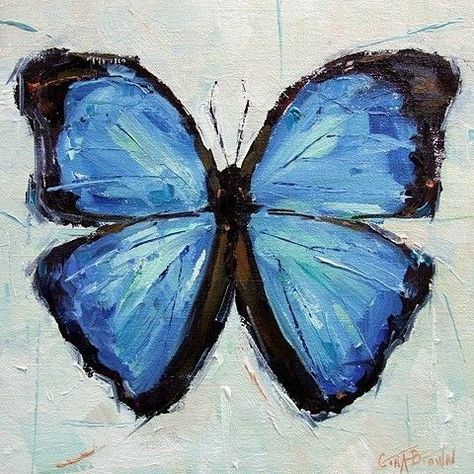 Butterfly Oil Painting, Modigliani Paintings, Blue Drawings, Oil Pastel Art, Oil Pastel Drawings, Crayon Art, Brown Art, Butterfly Painting, Arte Sketchbook