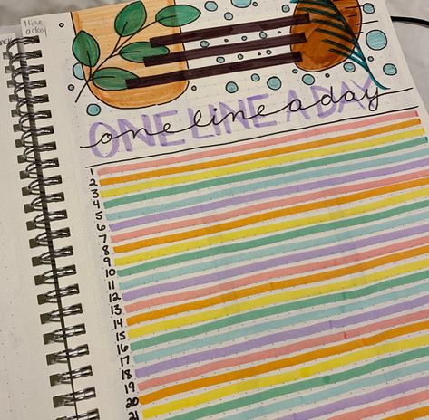 Bujo One Line A Day, One Line A Day Bullet Journal, Highlight Of The Day Bullet Journal, Bullet Journal Lined Paper, Bullet Journal Homework, Bullet Journal Lines, Bullet Journal August, Bullet Journal Quotes, Creating A Bullet Journal