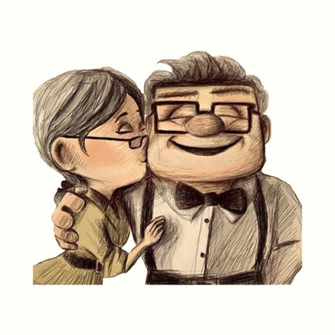 Millions of unique designs by independent artists. Find your thing. Up Carl Y Ellie, Couple Tumblr, Up Carl And Ellie, Carl And Ellie, Disney Pixar Up, Stitch And Angel, Quotes Disney, Decorative Pillows Couch, Couples Images