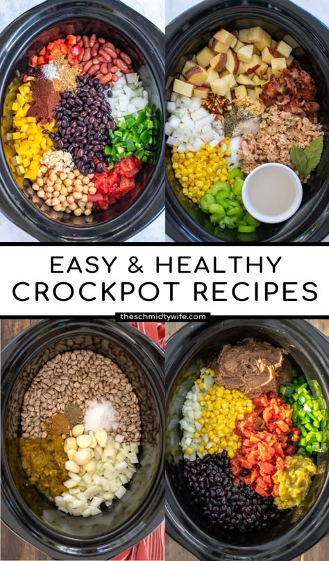 Healthy Meal Ideas Crockpot, Easy Crockpot Recipes With Veggies, Healthy Meat Crockpot Recipes, Best Crock Pot Meals Healthy, Crockpot Chicken Recipes Low Cholesterol, Healthy Crockpot Meals Easy Comfort Foods, Healthy One Pot Crockpot Meals, Dump And Go Healthy Crockpot, Low Prep Crockpot Meals