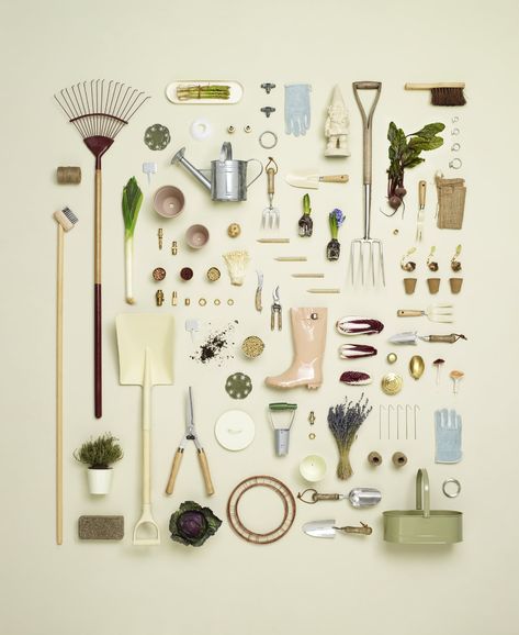 Knolling Photography, Shed Inspiration, Ideas Para Decorar Jardines, Things Organized Neatly, Hand Trowel, Gardening Gear, Garden Equipment, Garden Photography, Urban Farming