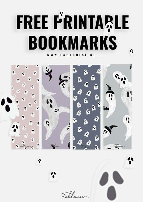 Free Printable Bookmarks - Fablouise.nl | Weekly Printable Planner By  Jonathon Jackson Coloring Bookmarks Free, Freebies Printable, Spooky Bookmarks, Free Printable Bookmarks, Middle School Libraries, School Libraries, Weekly Printable, Gratis Printables, Bookmarks For Books