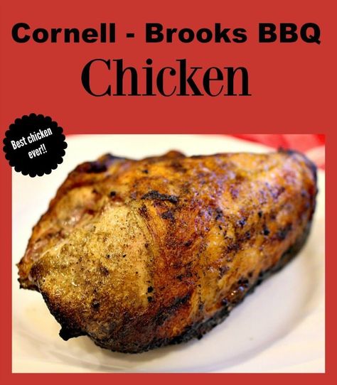 Cornell/Brooks BBQ chicken is a deliciously flavorful grilled chicken soaked in a tangy vinegar-based marinade, then slow-grilled. An upstate New York favorite! #chicken #grilledchicken #marinade #chickenmarinade #grilled #NewYorkrecipes #BBQchicken #BBQChickenrecipe Cornell Chicken, Flavorful Grilled Chicken, Bbq Chicken Marinade, Best Chicken Ever, Bbq Chicken Recipe, Barbecued Chicken, Zesty Chicken, Bbq Marinade, Bbq Sauce Chicken