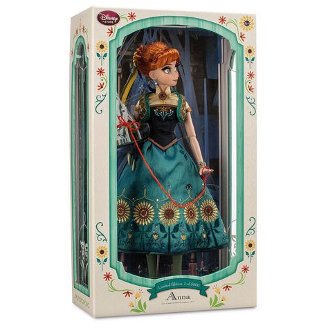 Limited Edition Anna Doll - Frozen Fever - 17'' - US Disney Store Product Image #2 Disney Barbie Dolls, Frozen Dolls, Doll Therapy, Anna Doll, Elsa Doll, Anna Disney, Disney Princess Dolls, Frozen Fever, Disney Dolls