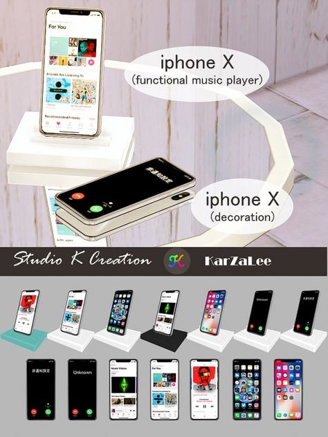 Studio K Creation: Iphone X set (low poly) • Sims 4 Downloads Die Sims 4, Sims Baby, Sims 4 Traits, The Sims 4 Pc, Sims 4 Clutter, The Sims 4 Packs, Sims 4 Children, Sims 4 Game Mods, Sims 4 Expansions