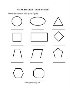 Show details for Plane Figures - Check Yourself Plane Figures, Check Yourself, Math Geometry, Grade 2, Geometry, Preschool, Writing, Square, Pre School