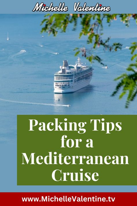 Pack smart for your Mediterranean cruise with these top tips! #CruisePacking #TravelTips #MediterraneanAdventure #CruiseEssentials #PackingHacks #TravelSmart #loveeattravel #michellevalentine #travel #food #love #tvshow #pbs #recipes #traveltips #recipes #shop #news European Cruise, European Cruises, Cruise Essentials, Vacation Meals, Packing For A Cruise, Travel Tags, Mediterranean Cruise, Cruise Tips, Leave Behind