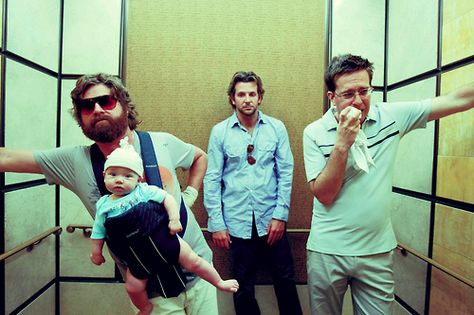 Zach Galifianakis, Bradley Cooper, Ed Helms - The Hangover. Hangover Costume, The Hangover, Three Best Friends, Hey Gorgeous, Lights Camera Action, About Time Movie, Great Movies, Film Movie, Movie Quotes