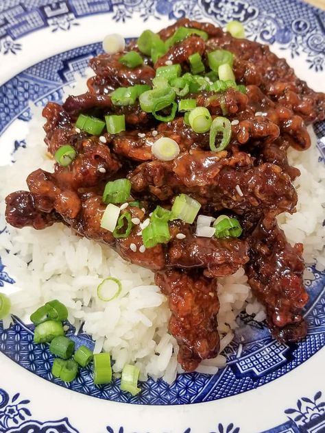 Sweet & Sticky Crispy Beef Poblano Chicken, Crispy Beef, Top Sirloin Steak, Chicken Taquitos, Lime Rice, Cilantro Lime Rice, Duck Sauce, Gluten Free Rice, Sirloin Steaks