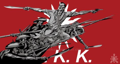 Gat Andres Bonifacio by https://www.deviantart.com/chillbally on @DeviantArt El Filibusterismo Drawing, Andres Bonifacio Art, Bonifacio Day Poster, Politic Art Ideas Philippines, Philippine Revolution Drawing, Katipunan Philippines Art, Isagani El Filibusterismo Picture, Filipino National Artist Poster, Philippine Government