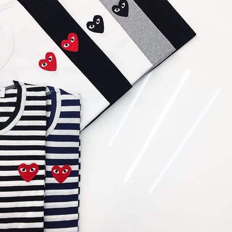 We are now stocking WOMENS CDG PLAY *in store only*! The same classic designs as the men's tees, but a much better cut for curves! @mkiforwomen WWW.MKISTORE.COM #MKISTORE #MKIFORWOMEN #CDGPLAY Cdg Outfit, Cdg Shirt, Cdg Play, Designer Clothing Brands, Minimal Classic, Flatlay Styling, Comme Des Garcons Play, Japanese Street Fashion, The Men