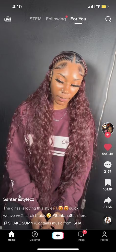 Two Stitch Braids With Weave, 2 Stitch Braids With Quick Weave, 2 Braids With Quick Weave, 2 Stitch Braids, 2 Braids, Stitch Braids, Braids With Weave, Quick Weave, Braid Hairstyles