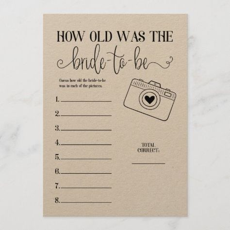 Wedding Program Design, Bride Game, Fun Bridal Shower Games, Engagement Party Decorations, Bridal Shower Game, Toned Paper, Woman Illustration, Wedding Games, Couple Shower