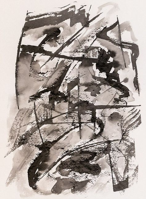 I am been experimenting with ink and simple black and white abstracts. This one is ink on watercolor paper, about 8 x 10 inches. It is the first of a series of experiments using different materials… Ink On Watercolor, Drawing Ink, Black And White Abstract, Mark Making, Watercolor Paper, Art Lessons, Abstract Artwork, Black And White, Black