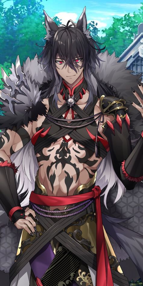 Wolf People, Anime Show, Anime Demon Boy, Character Design Male, Handsome Anime Guys, Anime Kawaii, Handsome Anime, Cute Anime Guys, Fantasy Character Design