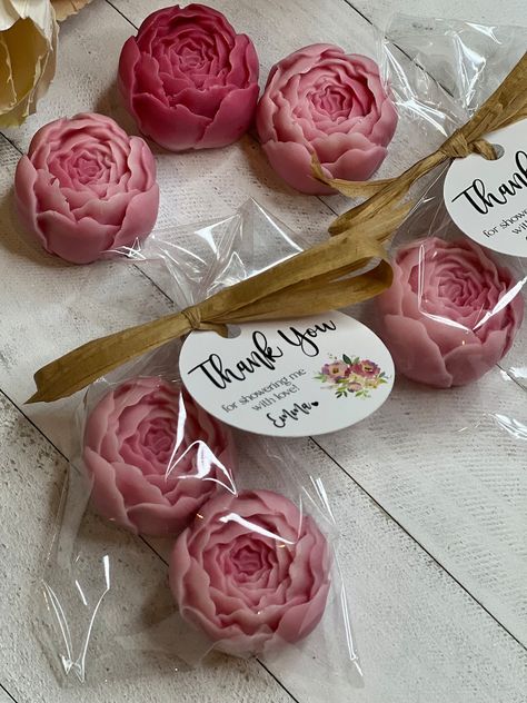 Peony Soap Favors Wedding Soap Favors Bridal Shower Favors - Etsy Small Soap Packaging, Wildflower Party, Garden Party Favors, Shower Favors Baby, Soap Wedding Favors, Tea Party Favors, Baby Shower Favors Girl, Favors Baby Shower, Rose Gold Flower