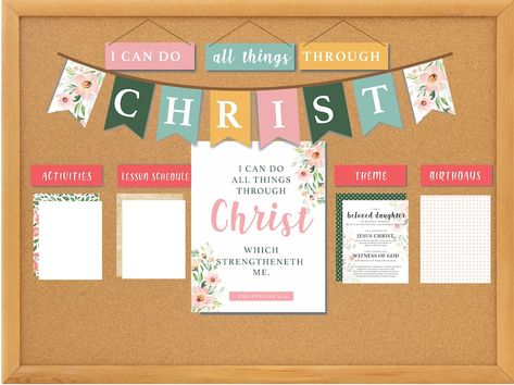 Yw Theme, Young Women Theme, Sunday School Rooms, Lds Yw, Birthday Bulletin Boards, Birthday Bulletin, Goals Sheet, Youth Theme, Church Bulletin Boards