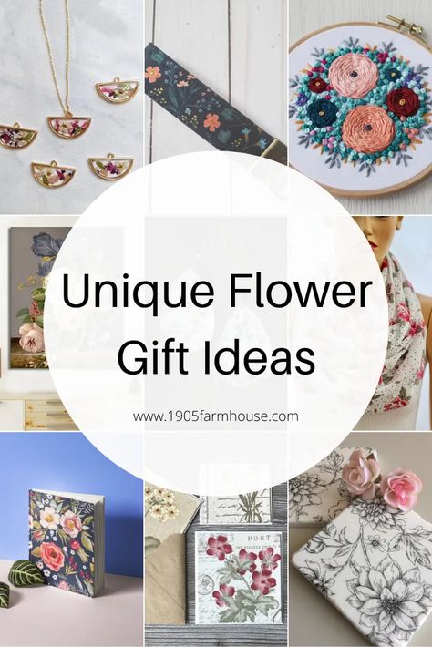 Unique flower gift ideas for the friend or loved one who loves flowers and pretty useful items #flowergifts Flower Themed Gifts, Gifts For Flower Lovers, Flower Gifts Ideas, Things To Wear, Useful Items, Flower Gift Ideas, Ultimate Gift Guide, Unique Flower, Gifts For Grandparents