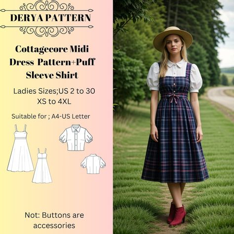 This Patterns & Blueprints item by Deryapattern has 1062 favorites from Etsy shoppers. Ships from United States. Listed on Jul 26, 2024 Ball Gown Sewing Pattern, Cottagecore Dress Pattern, Midi Dress Pattern, Gown Sewing Pattern, Medieval Cosplay, Cottagecore Clothes, Costume Sewing Patterns, Dress Ball Gown, Puff Sleeve Shirt