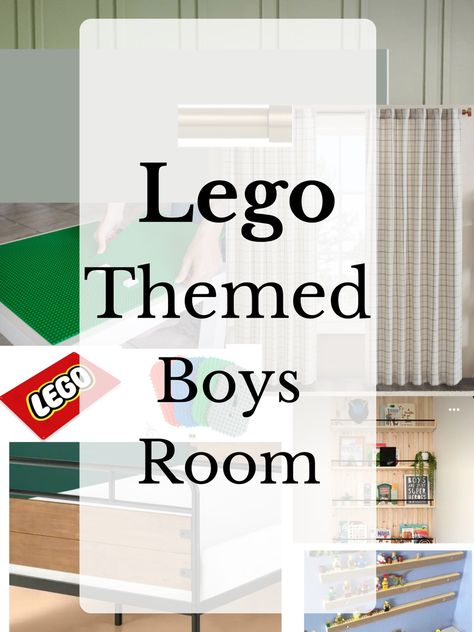 Lego Bedroom For Boys, Kids Room Lego Display, How To Display Legos In Boys Room, Kids Bedroom Shelving Ideas, Kids Boy Room Ideas, Boys Lego Bedroom Ideas, Lego Bedroom Ideas Boys, Lego Rooms For Boys, Lego Decorations Room