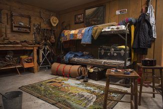 The Bunkhouse for the Ranch Hands Yellowstone Ranch House, Yellowstone Ranch, Native American Reservation, Yellowstone Series, Ranch House Decor, New Tv Series, Architecture Model Making, Big Bucks, Kevin Costner