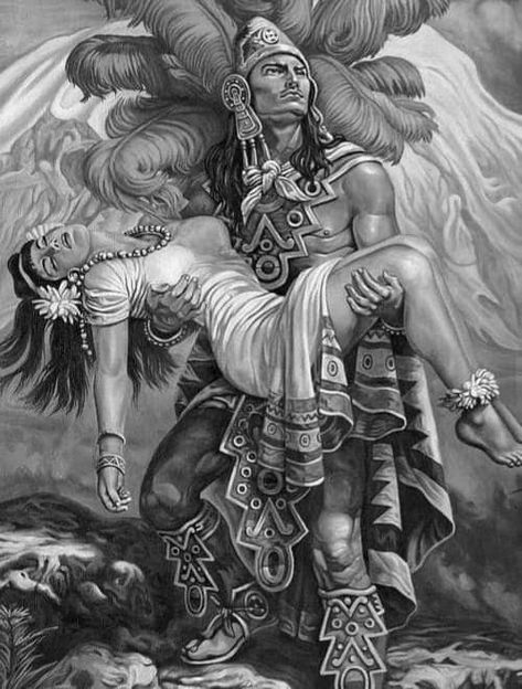 Aztec Holding Woman, Aztec Carrying Woman Tattoo, Aztec Woman Warrior Tattoo, Aztec King And Queen Tattoo, Aztec Warrior Wallpaper, Aztec Women Warrior Goddesses Tattoo, Aztec Tattoo Designs Warriors, Aztec Warrior Holding Woman, Mexican Culture Art Tattoo