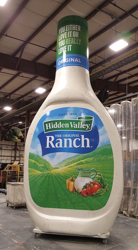 Ranch Dressing Bottle, Taco Bell Wedding, Jacket Painting, Hidden Valley Ranch Dressing, Hidden Valley Ranch, New York Hotels, Hidden Valley, Big Bottle, Kiddie Pool