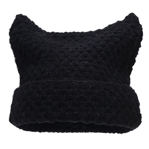 PRICES MAY VARY. Material: Cat ear beanie hat is made of 75% acrylic & 25% cashmere. soft, warm and comfortable, One size fit most. The cat beanie has two cat ears for a stylish and cute look. Women's winter fashion striped knit skullcap, striped color scheme fresh and advanced.This Y2K Knitted Beanie is Too Cute! Keep Warm:Devil horn beanie completely covers your ears to protect against cold winds, without having to yank it down all of the time. It keeps warm in cold day for head. Occasion:Y2k Cat Ears Cap, Eboy Style, Everyday Streetwear, Streetwear Harajuku, Ear Beanie, Cat Eared Beanie, Gatto Carino, Grunge Accessories, Cat Beanie