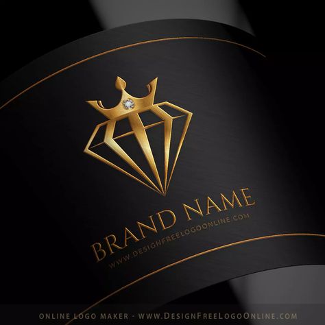 Jewelry - Create Luxury Jeweler Logo Design Logo Tips, Beauty Template, Crown Symbol, Diamond Symbol, Huge Library, Jewelry Logo Design, Harley Davidson Art, 3d Logo Design, Logo Jewelry