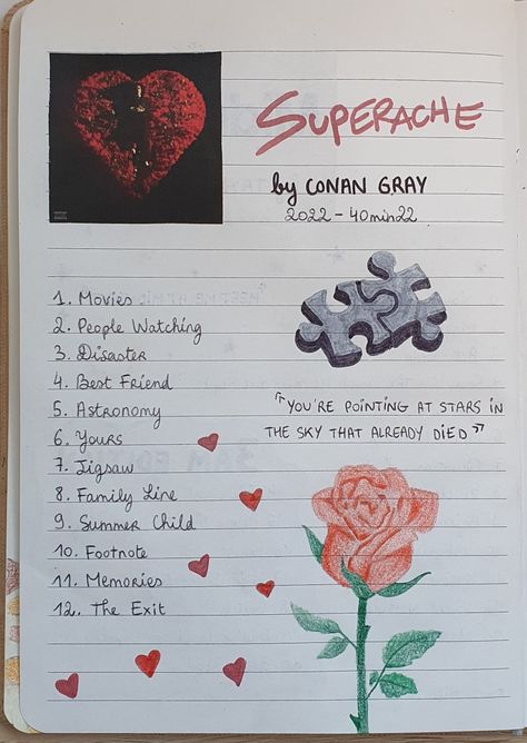 Superache by Conan Gray #aesthetic #music #drawing #art #beautiful #album #singer #pop #conangray Superache Conan Gray, Conan Gray Memories, Drawing Art Beautiful, Superache Aesthetic, Gray Album Covers, Music Drawing, Conan Grey, Ideas Journal, Conan Gray Aesthetic