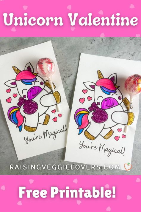 This Unicorn Valentine’s Day Card will make any unicorn lover happy! Download the free printable to get started. #valentine #valentinesday #diy #card #unicorn #kidscrafts #craft #artsandcraft #freeprintable Unicorn Valentine Cards Free Printable, Diy Unicorn Valentine Cards, Unicorn Valentines Cards, Unicorn Valentine Cards, Unicorn Crafts For Kids, Free Valentine Cards, Valentines Class Party, Boredom Busters For Kids, Free Activities For Kids