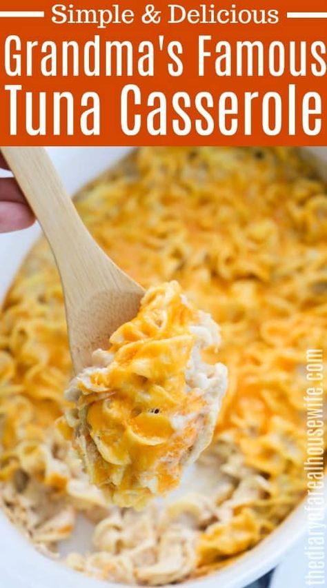 Old Fashioned Tuna Casserole, Tuna Noodle Casserole No Peas, Tina Casserole, Old Fashioned Tuna Noodle Casserole, Canned Tuna Recipes Dinners, Tunafish Casserole, Cheesy Tuna Noodle Casserole, Tuna Meals, Tuna Casseroles