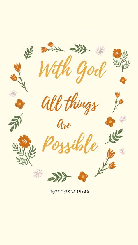 Matthew 6 33 Wallpaper Iphone, Matthew 19:26 Wallpaper Aesthetic, With God All Things Are Possible Wallpaper, Mathew 19:26 Wallpaper, Matthew 19:26, With God All Things Are Possible, Matthew 19 26 Wallpaper, Yeshua Quotes, Bible Help