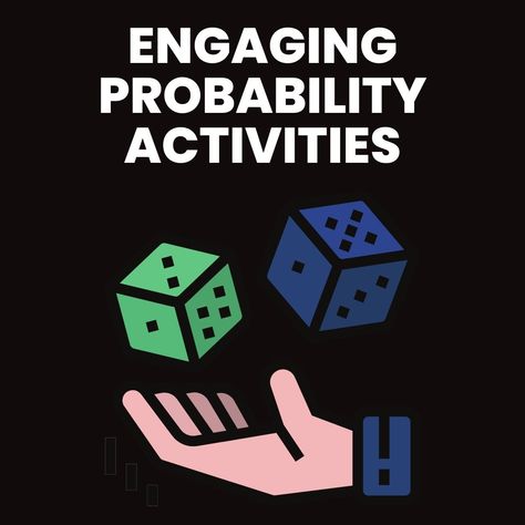 Probability Games Middle School, Probability Math Activities, Teaching Probability, Probability Lessons, Probability Games, Year 5 Maths, Simple Probability, Probability Activities, Theoretical Probability