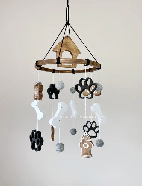 Puppy Dog Crib Mobile Puppies Themed Nursery Decor Gender Neutral Hanging Crib Mobile - Etsy Vintage Cowboy Nursery, Puppy Dog Nursery, Puppy Nursery Theme, Nursery Decor Gender Neutral, Hanging Crib Mobile, Cowboy Nursery, Hanging Crib, Puppy Nursery, Fire Hydrants