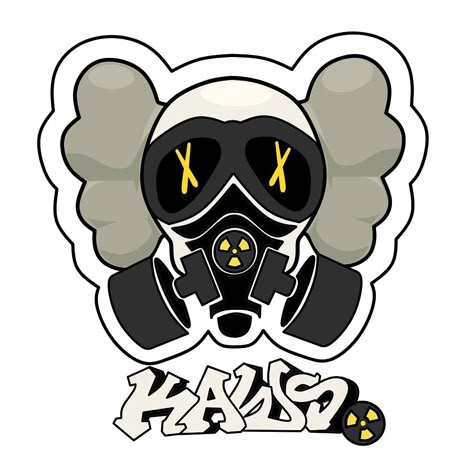 Kaws Logo Design, Kaws Stickers, Kaws Logo, Kaws Iphone Wallpaper, Zombie Cartoon, Kaws Wallpaper, Apparel Design Inspiration, Aesthetics Wallpaper, Harry Potter Artwork