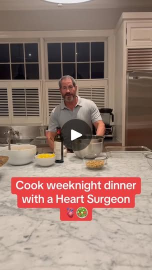 Jeremy London, Cardiac Surgeon, Heart Surgeon, Daily Nutrition, Healthy Dinners, Heart Health, Heart Healthy, Weeknight Dinner, Healthy Dinner