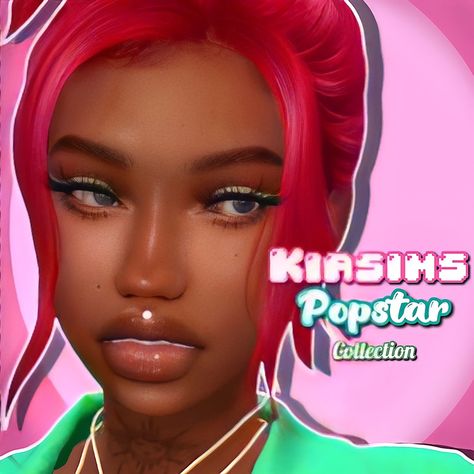 Popstar Makeup Collection 🤩 - Download | Kiasims on Patreon Sims 4 House Building, Makeup Collection, Sims 4, Makeup