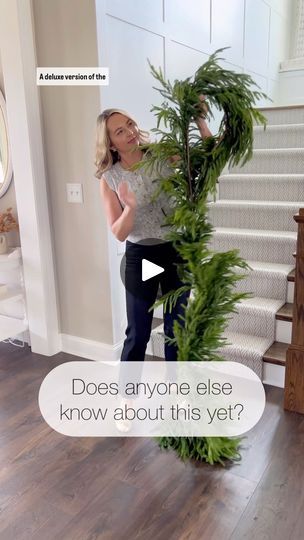 270K views · 11K reactions | The garland we knew we needed! No more layering 5+ strands of the original real touch garland to get this look. Comment EARLY BIRD for link to the new deluxe version of the Norfolk Pine garland. It’s double the fullness and 3 ft longer. It’s beautiful! | Kati Nairn | Beyond Gray | beyond_gray · Original audio Kati Nairn, Norfolk Pine Garland, Xmas Home Decor, Norfolk Pine, Pine Garland, Felt Christmas Ornaments, I Love Christmas, Early Bird, Felt Christmas