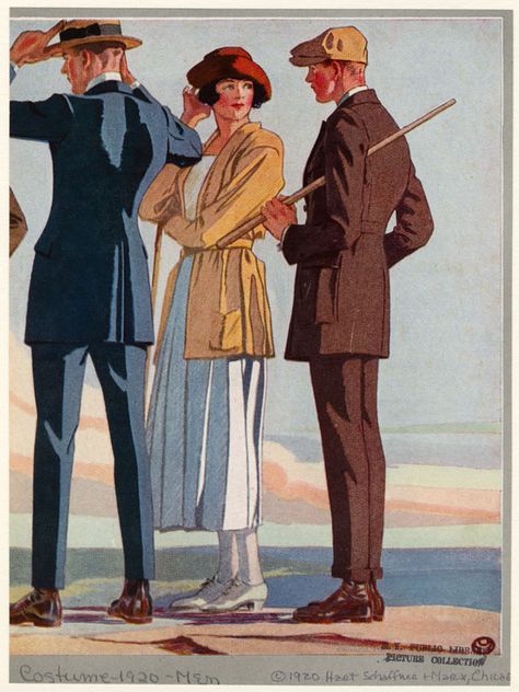 1920 Men, 1920s Mens Fashion, 1920s Men, Golf Attire Women, Fashion Ads, Mens Fashion Illustration, Stylish Mens Fashion, Vintage Mens Fashion, 캐릭터 드로잉