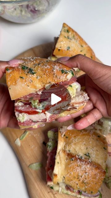 Toni Chapman on Instagram: "it’s sandwich season! have you tried this viral #grindersandwich - it was so good and surprisingly easy to make 🥰🥰🥰🥰 I can’t wait to make you more sandwiches❤️🫶🏽🫶🏽" Tik Tok Grinder Sandwich, Tik Tok Sandwich Grinder, Salmon Grinder Sandwich, Viral Italian Grinder, Italian Grinder Salad Sandwich (tiktok Viral Recipe), Grinder Sandwich, Have You Tried, You Tried, Sandwiches