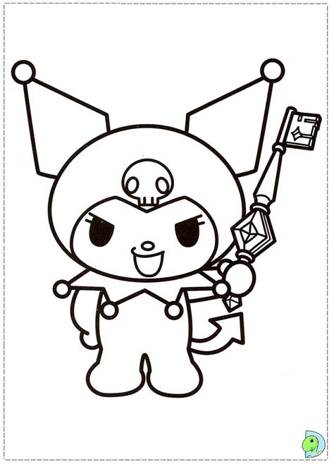 Kuromi~~ Hello Kitty Colouring Pages, Coloring Pages Inspirational, Love Coloring Pages, Kitty Coloring, Hello Kitty Coloring, Hello Kitty Drawing, Coloring Page Ideas, Easy Coloring Pages, Halloween Coloring Pages