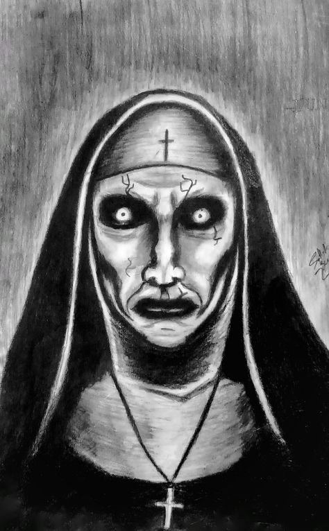 Sketching The Nun Sketch, Nun Sketch, Nun Drawing, Face Sketching, The Nun, Forearm Sleeve, Forearm Sleeve Tattoos, Instagram Graphic, Face Sketch