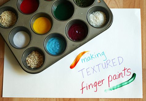 Exploring Our 5 Senses: Touch by Making Textured Finger Paints Preschool Senses, 5 Senses Craft, 5 Senses Preschool, Popcorn Popping, Five Senses Preschool, 5 Senses Activities, Senses Preschool, My Five Senses, Interesting Textures