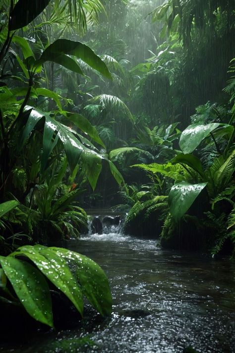 Amazon Rainforest Colombia, Jungle Pictures Photography, Rainforest At Night, Amazon Jungle Photography, Tropical Forest Aesthetic, Tropical Paradise Aesthetic, Tropical Rainforest Aesthetic, Tropical Rainforest Photography, Peru Rainforest