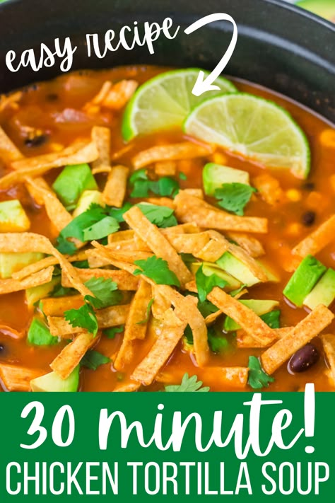 chicken tortilla soup Best Chicken Tortilla Soup Recipe, Easy Tortilla Soup Recipe, Healthy Tortilla Soup, Easy Chicken Tortilla Soup Recipe, Mexican Tortilla Soup, Best Chicken Tortilla Soup, Healthy Chicken Tortilla Soup, Tortilla Soup Easy, Easy Healthy Chicken