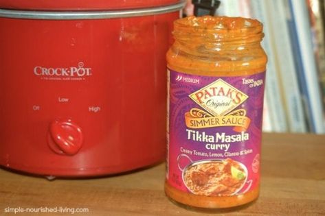 Pataks CrockPot Chicken Tikka Masala Sauce Crockpot Chicken Tikka Masala, Slow Cooker Tikka Masala, Vegan Tikka Masala, Edible Ideas, Tikka Masala Sauce, Slow Cooker Bbq Chicken, Masala Sauce, Mehndi Party, Easy Crockpot Chicken