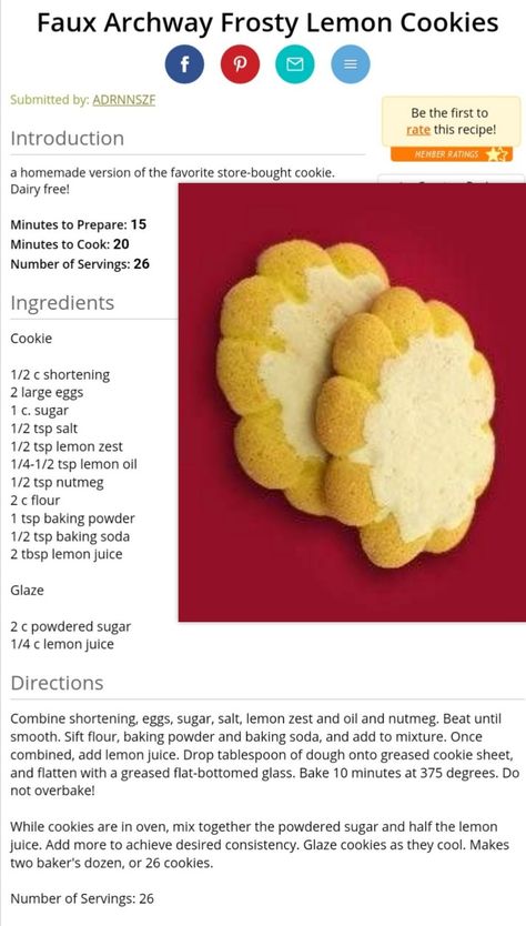 Archway Orange Cookies, Archway Lemon Cookies Copycat, Archway Cookies Recipes, Copycat Archway Cookies, Archway Cookies Copycat, Limes Recipes, Archway Cookies, Cupcake Tips, Cranberry Orange Shortbread Cookies